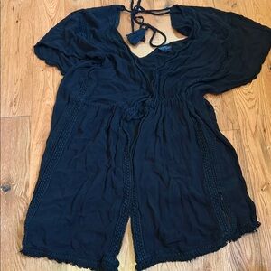 Black Sheer Cover-Up Dress